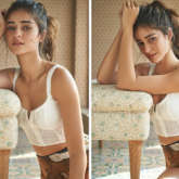 Ananya Panday is a sight to behold in white crop top and bikini bottoms 