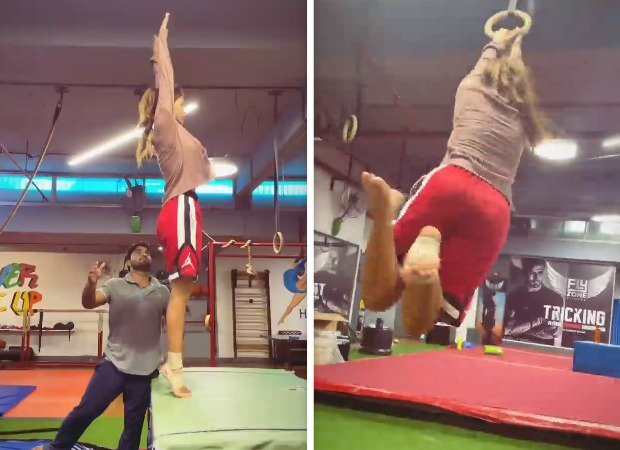 Disha Patani gives serious fitness goals while practicing gymnastics, watch video