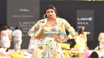 Photos: Athiya Shetty walks for Payal Singhal at Lakme Fashion Week 2021