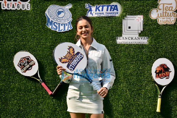 Photos: Rakul Preet Singh snapped at Tennis Premier League auction event Photos: Rakul Preet Singh snapped at Tennis Premier League auction event