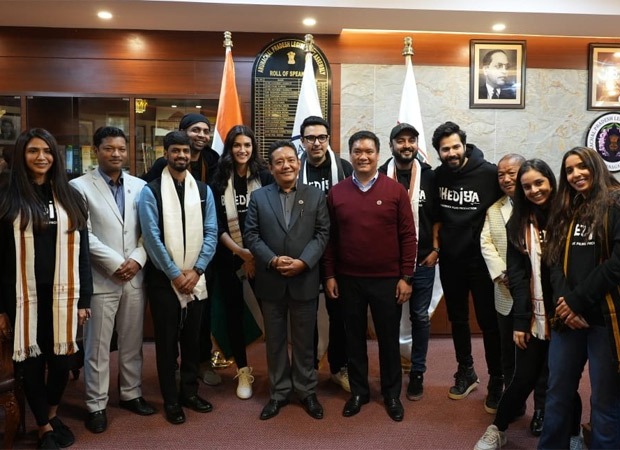 Team Bhediya meets the Chief Minister of Arunachal Pradesh ahead of their film schedule in the state