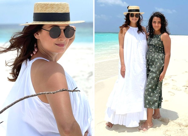 Dia Mirza vacations with her husband Vaibhav Rekhi in Maldives; strikes a pose with step-daughter - Bollywood Hungama