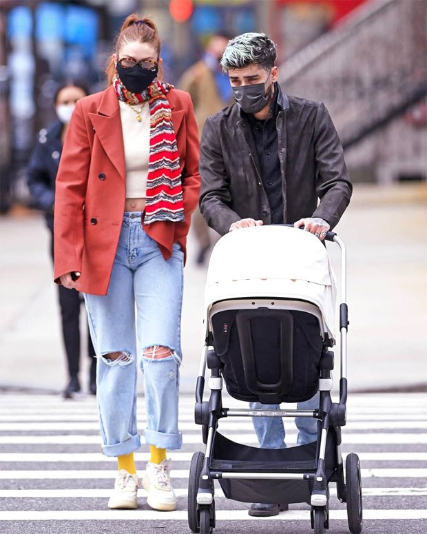 gigi hadid and zayn malik with baby