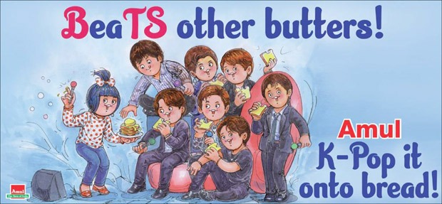 BTS gets special Amul Topical for their upcoming single ‘Butter