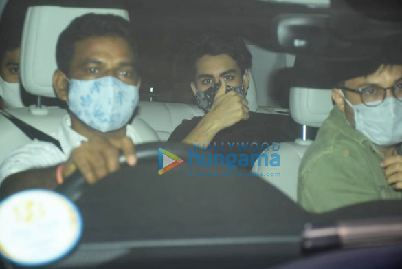 Photos: Ibrahim Ali Khan and Shweta Nanda snapped at Karan Johar’s house in Bandra