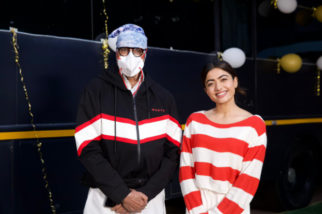 Rashmika Mandanna rings in her 25th birthday with Amitabh Bachchan and Vikas Bahl on Goodbye set