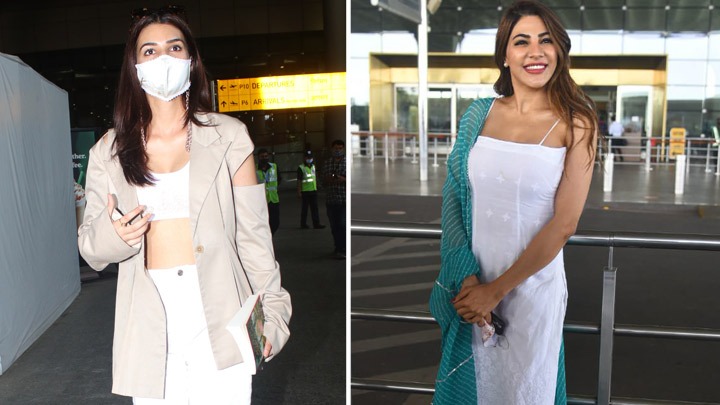 Spotted – Kriti Sanon & Nikki Tamboli at Airport