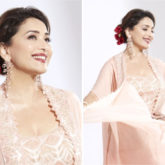 Madhuri Dixit looks ethereal in rose pink sharara as she shoots for Dance Deewane 3