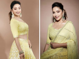 Madhuri Dixit sparkles in embroidered yellow lehenga for Dance Deewane 3 shoot