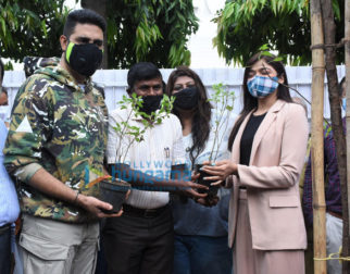 Photos: Abhishek Bachchan adopts a tree with Saniya Saiyad and others