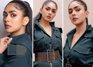 Mrunal Thakur steps out in forest green boiler suit worth Rs. 16,500 for Toofaan promotions
