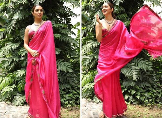 Kiara Advani makes a splash in Punit Balana fuchsia pink