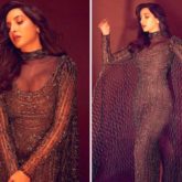 Nora Fatehi is a complete smoke-storm in embellished copper gown