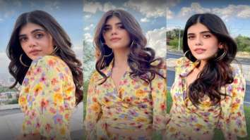 Sanjana Sanghi exudes elegance in a bright floral set worth Rs. 6,000 while shooting abroad