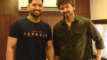 PICS: MS Dhoni meets Thalapathy Vijay on the sets of Beast in Chennai
