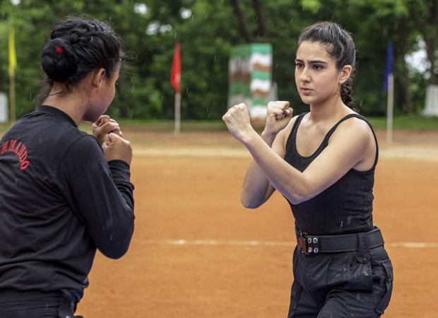 Mission Frontline: Sara Ali Khan trains in unarmed combat and gun firing as she spends a day with the Veerangana Force of Assam : Bollywood News - Vimarsana News