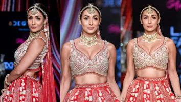 Malaika Arora turns showstopper for Annu Patel’s wedding wear collection at FDCI x Lakmé Fashion Week