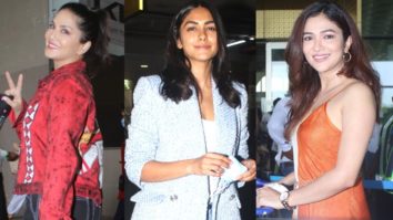 Spotted: Sunny Leone, Mrunal Thakur and Ridhima Pandit at Mumbai Airport