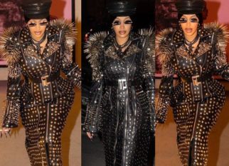 Cardi B blinds us with bright gold at the Paris Fashion Week