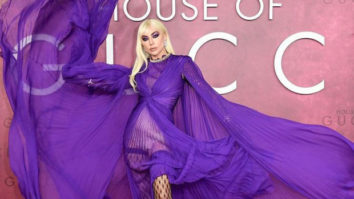 Lady Gaga stuns at the premiere of House of Gucci in a violet cape gown