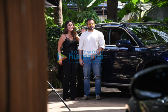 Photos: Kareena Kapoor Khan and Saif Ali Khan spotted shooting in Bandra Photos: Kareena Kapoor Khan and Saif Ali Khan spotted shooting in Bandra