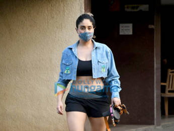 Photos: Neha Bhasin spotted in the city with her dog