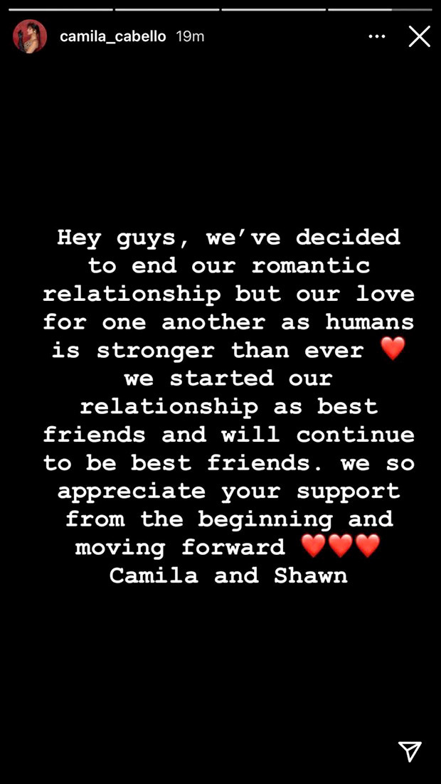 Shawn Mendes and Camila Cabello split after 2 years of relationship, say they will continue to be best friends 