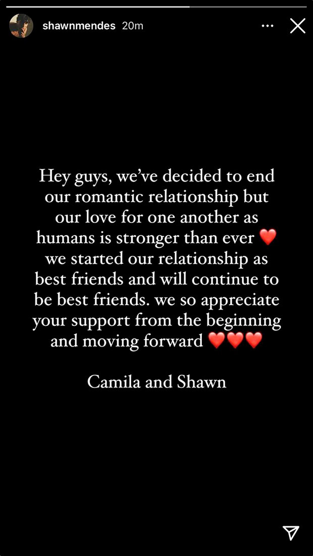 Shawn Mendes and Camila Cabello split after 2 years of relationship, say they will continue to be best friends 