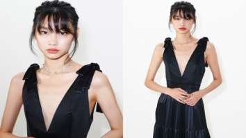 Squid Game star Jung Ho Yeon stuns in plunging neckline black silk gown by Louis Vuitton in Los Angeles