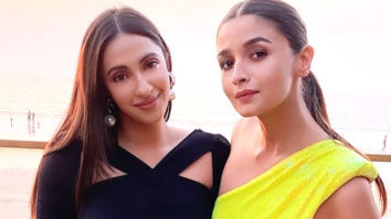 Alia Bhatt is an absolute chic in a neon green one-shoulder sequin dress