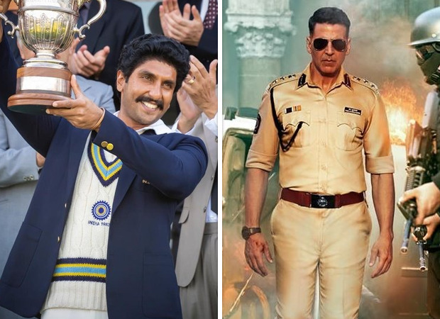 You are currently viewing Box Office: Ranveer Singh starrer 83 beats Akshay Kumar’s Sooryavanshi on Day 1 in overseas, collects 1.57 mil. USD [Rs. 11.83 cr.] :Bollywood Box Office