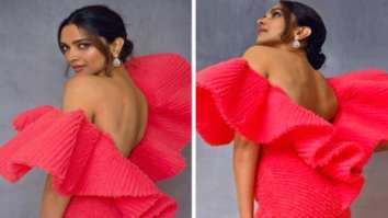 Deepika Padukone looks exquisite in mermaid style ruffled off-shoulder gown for 83 promotions