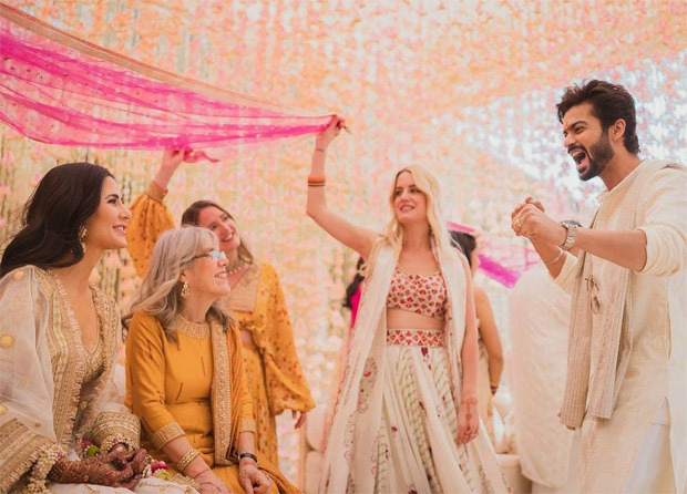 Katrina Kaif-Vicky Kaushal Wedding: The newlyweds share haldi ceremony pictures, gush with happiness and love