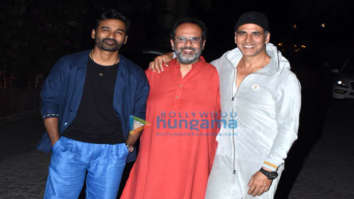 Photos: Akshay Kumar, Dhanush and Aanand. L. Rai snapped during the promotions of Atrangi Re