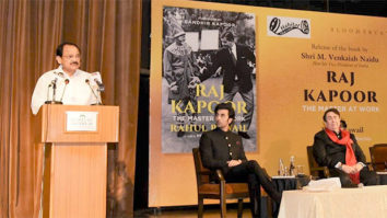 Vice President of India Venkaiah Naidu launches Raj Kapoor’s biography; Ranbir Kapoor, Randhir Kapoor attend the event 