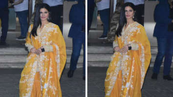Katrina Kaif-Vicky Kaushal: Bride-to-be Katrina wore golden juttis worth Rs. 4000 with the word BRIDE embroidered on it