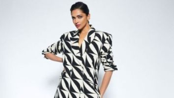 Gehraiyaan actress Deepika Padukone exudes elegance in a zebra print pant suit