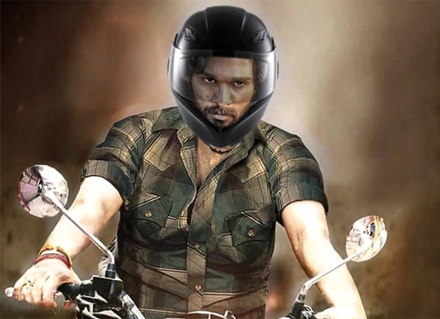Hyderabad Traffic Police shares Allu Arjun’s Pushpa The Rise poster on social media – urge people to wear helmets while riding two-wheelers