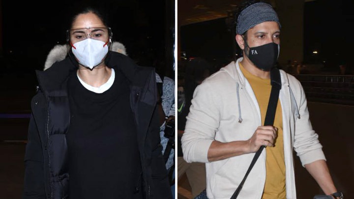 Katrina Kaif and Farhan Akhtar spotted at the airport