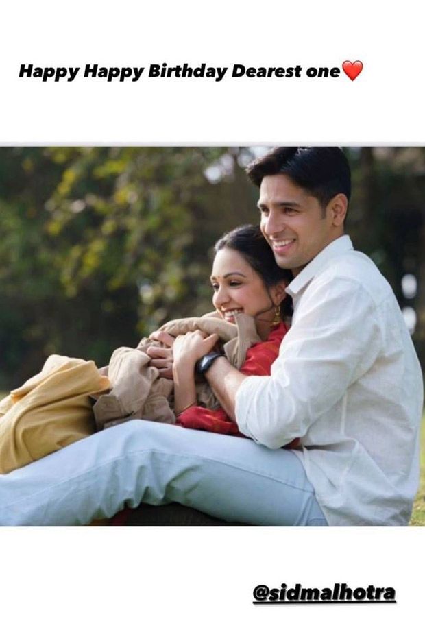 Kiara Advani wishes her 'dearest one' Sidharth Malhotra on his birthday