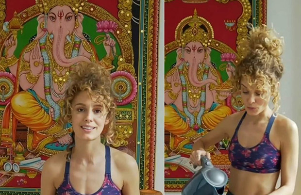Money Heist fame Esther Acebo Poses with Lord Ganesha painting at her residence