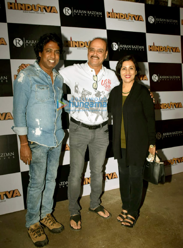 Photos: Aashiesh Sharrma, Sonarika Bhadori, Anup Jalota and others at the special screening of Karan Razdan’s film Hindutva