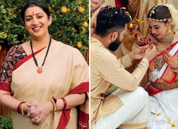 Smriti Irani pens heartfelt note for Kyunki Saas Bhi Kabhi Bahu Thi co-star Mouni Roy, calls Suraj Nambiar 'one hell of a lucky man'