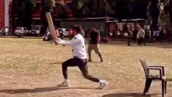 Vicky Kaushal enjoys playing cricket with the crew on the sets of his next film in Indore, watch video