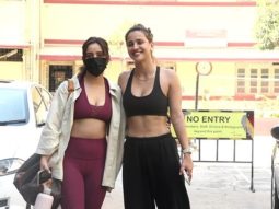 Spotted: Neha Sharma and Aisha Sharma outside gym at Bandra