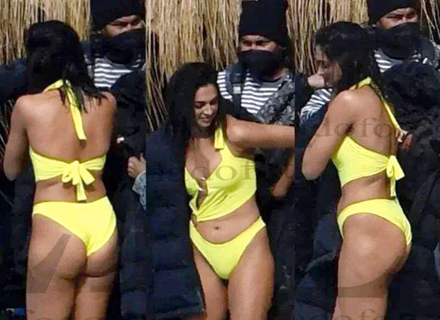 Deepika Padukone goes viral during Pathaan shoot in Spain; sports neon yellow bikini