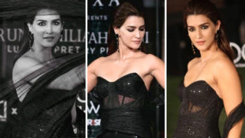 Kriti Sanon serves sultry elegance in strapless black top and mermaid style skirt by Tarun Tahiliani at Lakme Fashion Week