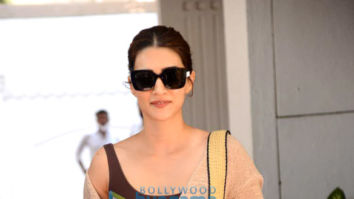 Photos: Kriti Sanon steps out to meet producer Anand Pandit at his office