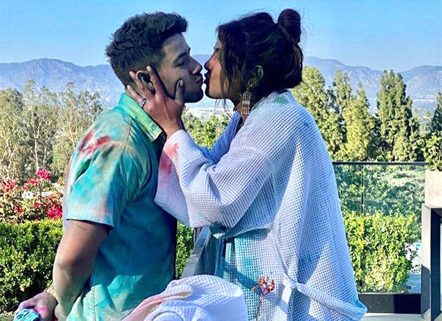 Priyanka Chopra and Nick Jonas share a kiss amid Holi celebrations in LA, share exciting photos and videos