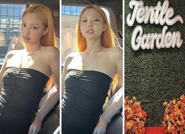 BLACKPINK's Jennie looks like a dream in ruched strapless bodycon and orange hair in LA : Bollywood News - Vimarsana News